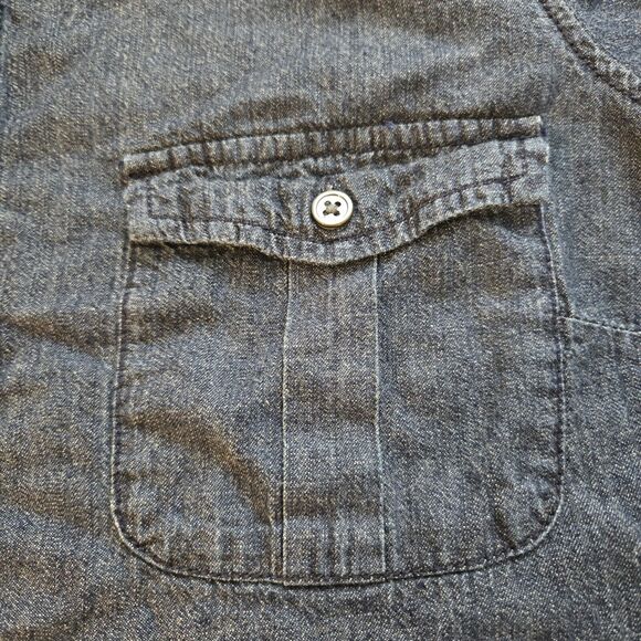 J. Crew Indigo Button-Up Blouse - Picture 7 of 11